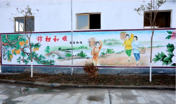 汉源乡镇文化墙 乡风文明焕发新活力