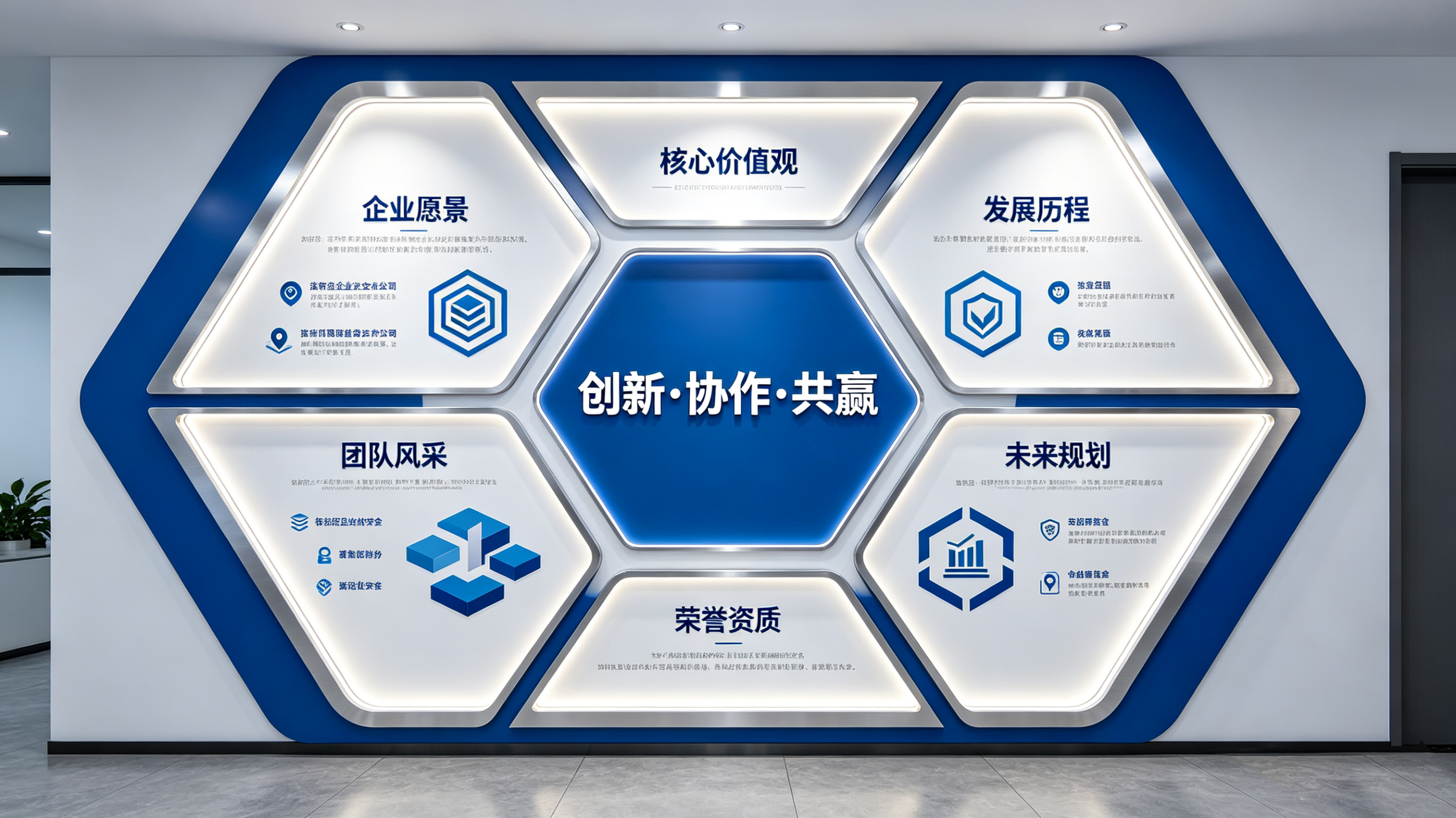 汉源企业文化墙六边形避坑指南（新手常犯5个错误）